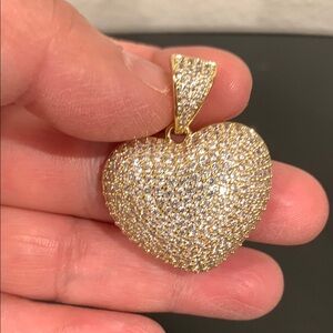 Gold Heart Pendant Necklace